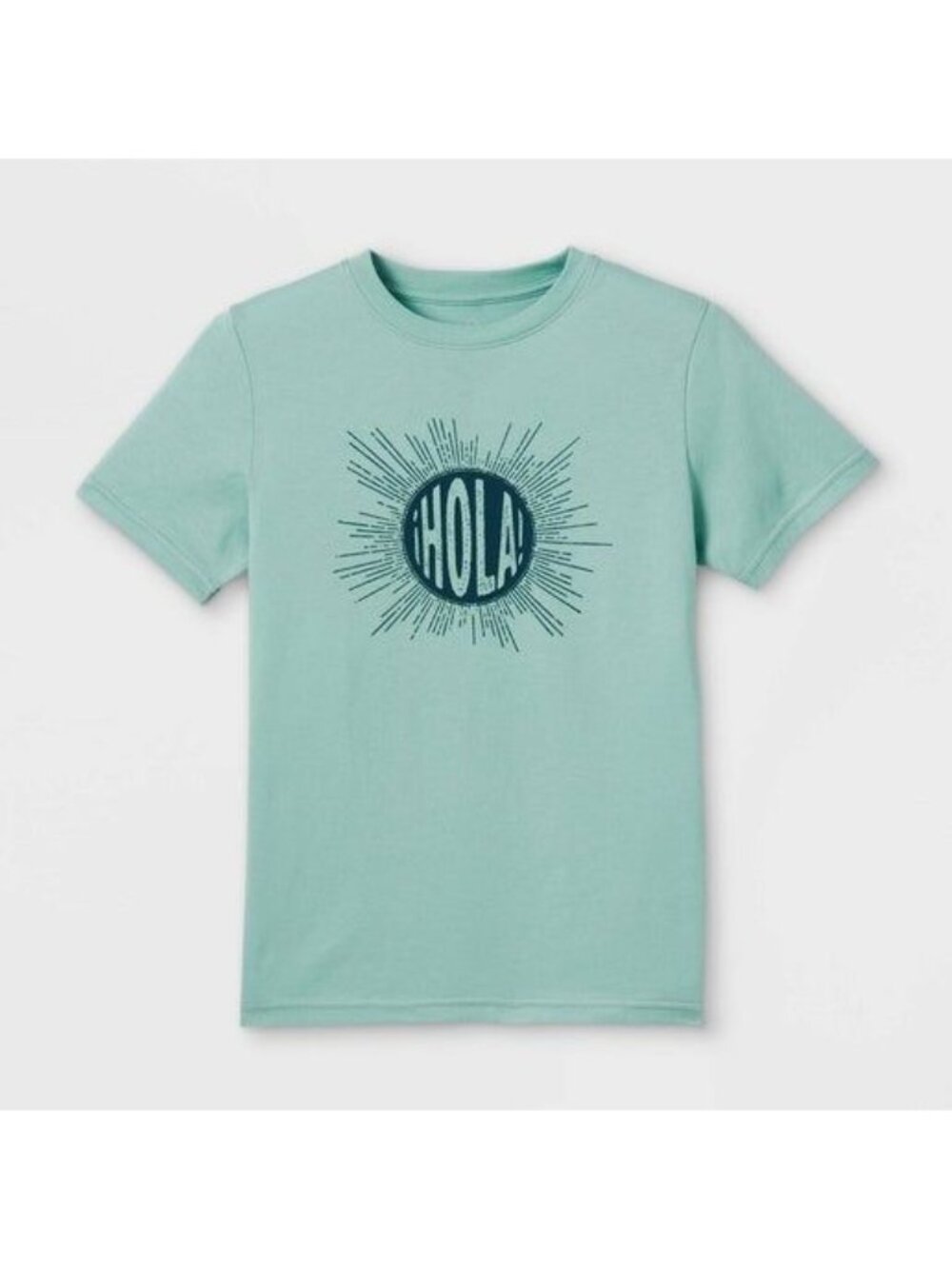Kids' Hola Short Sleeve T-Shirt - Mint Blue 4T